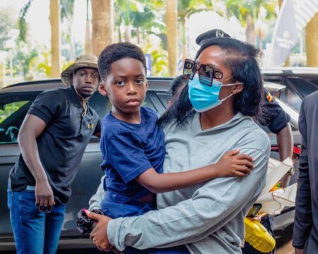 Tiwa Savage Arrives In Kampala