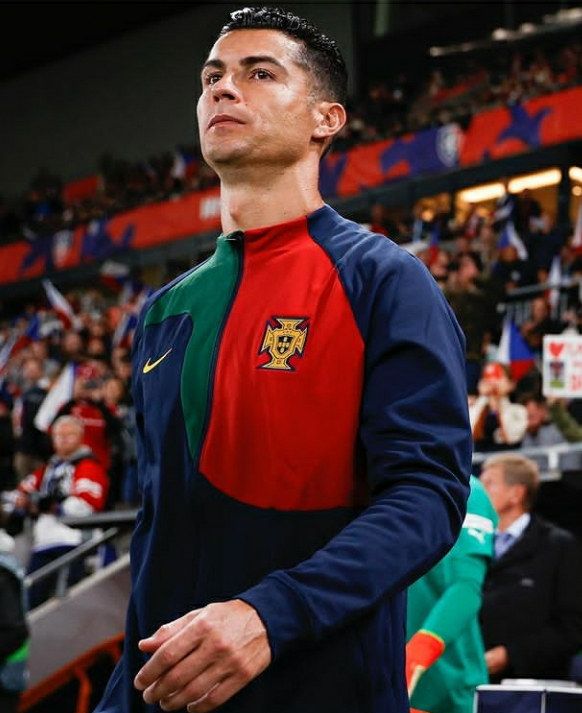 Christiano Ronaldo as the top 10 Football Superstars on Instagram