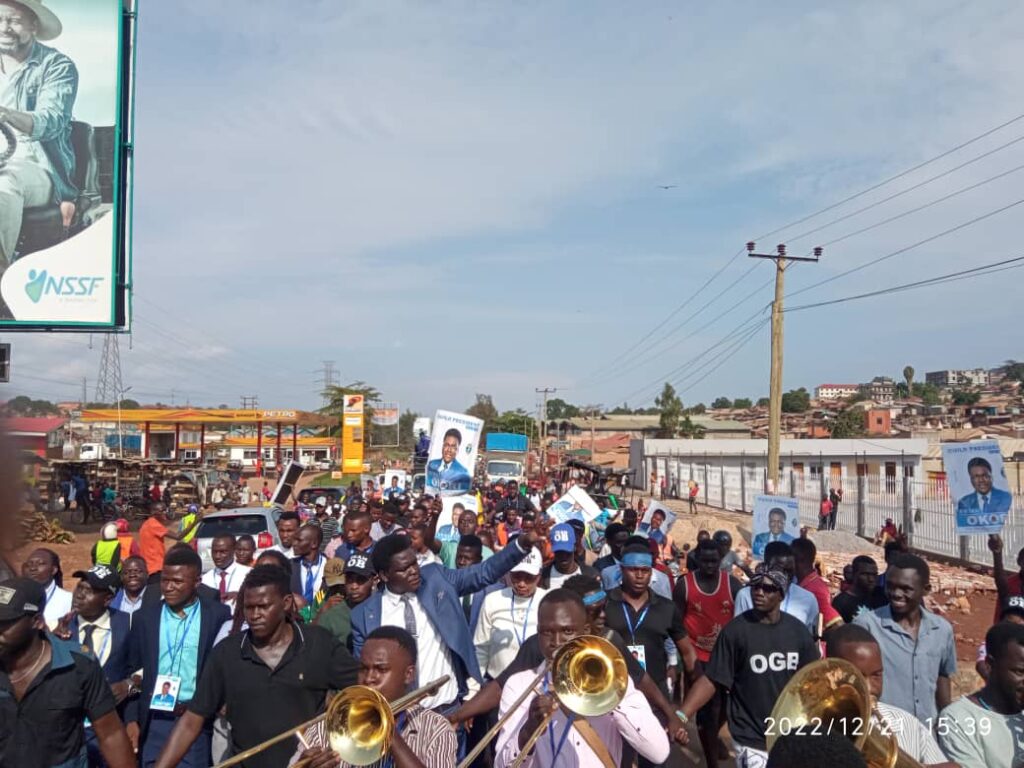 The Emoji Guy In Kyambogo Guild Race 4 Okori Brian during campaign