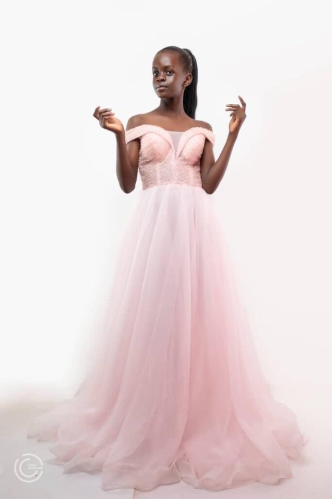 Enrika Mijumbi Kabagenyi beautiful pink dress