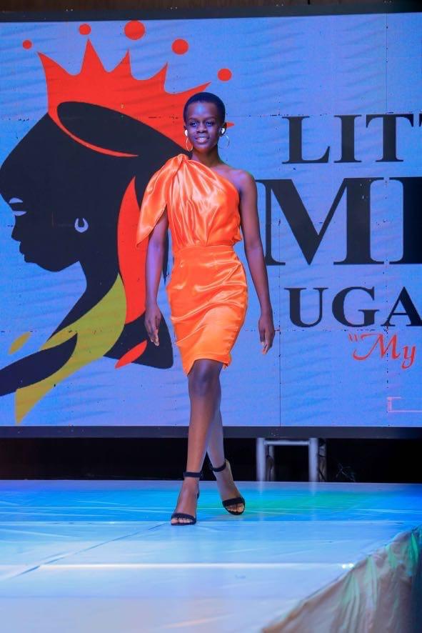 Enrika Mijumbi Kabagenyi walking on a runway