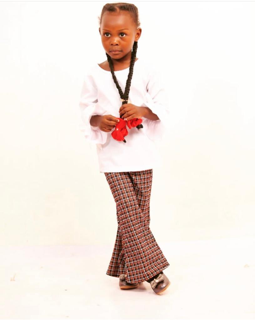 white blouse and square design trouser