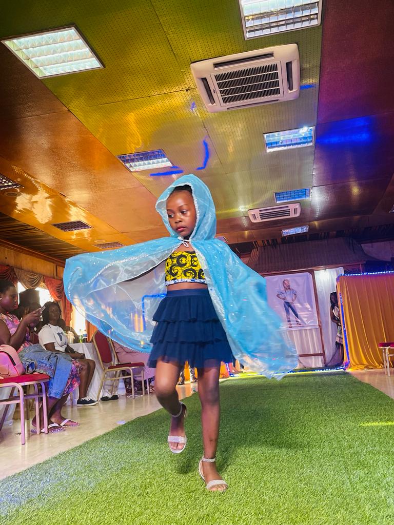 Baby Adeuiz on the runway