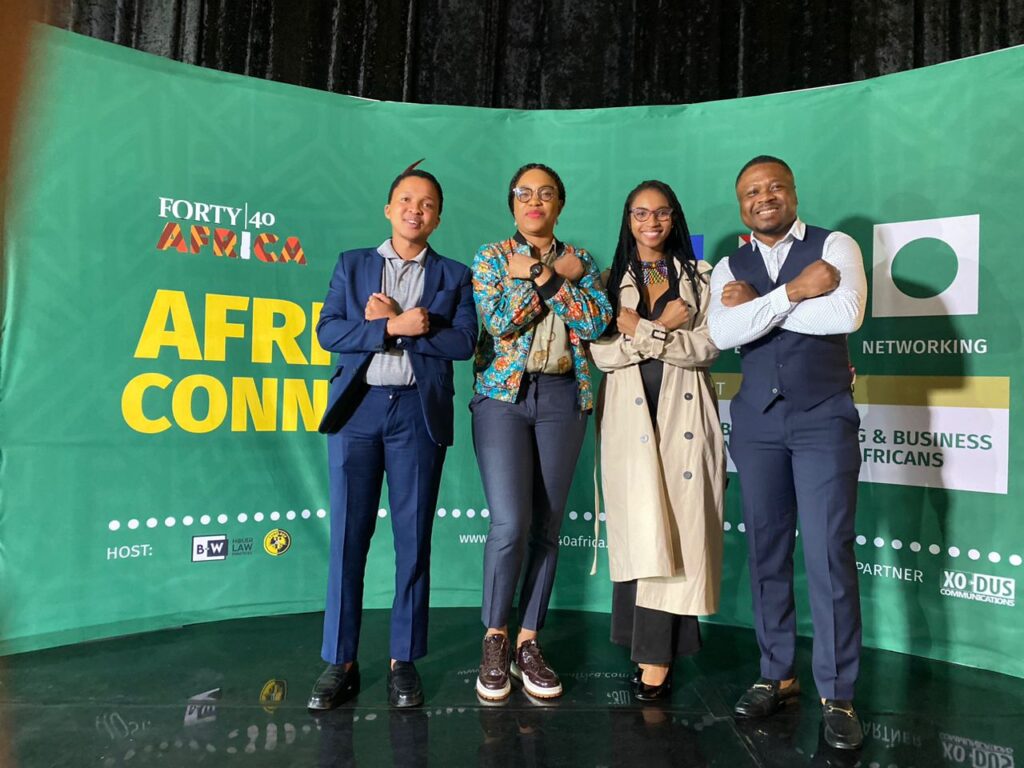 Fisayo-Bambi and oother winners showing wakanda forever sign