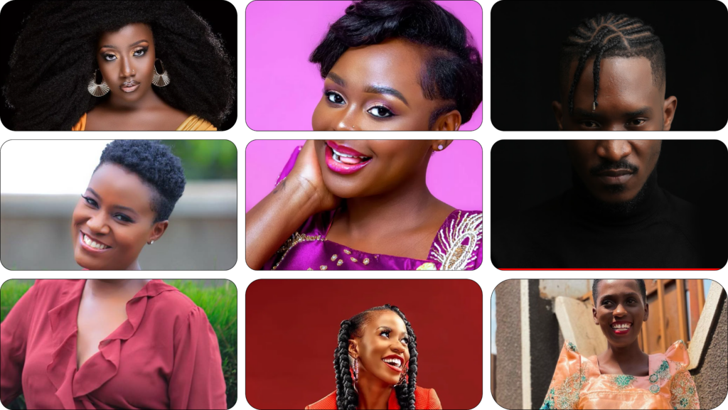20 Most Famous Ugandan Musicians 1 most famous ugandan musicians rema, lydia jazmine, juliana, apass,vinka, azawi