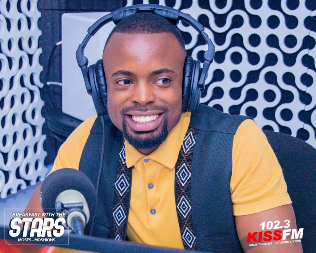 Moses Turahirwa Kiss fm Rwanda Kigali's number 1 hit music station. breakfast with the stars