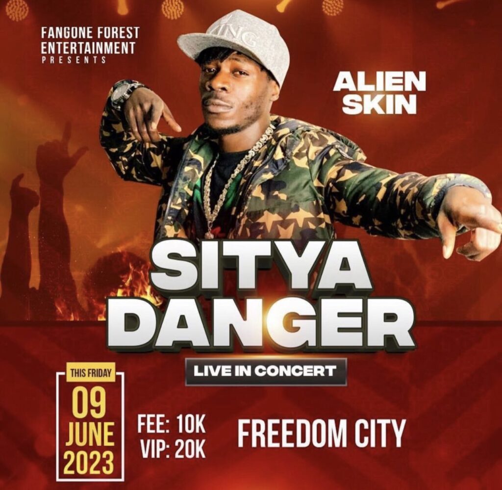 alien skin sitya danger concert freedom city official poster
