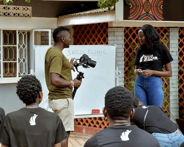 shooting video of classroom