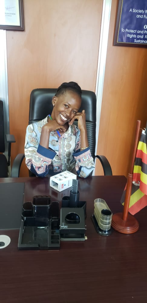During HER internship at Uganda Human Rights Commission