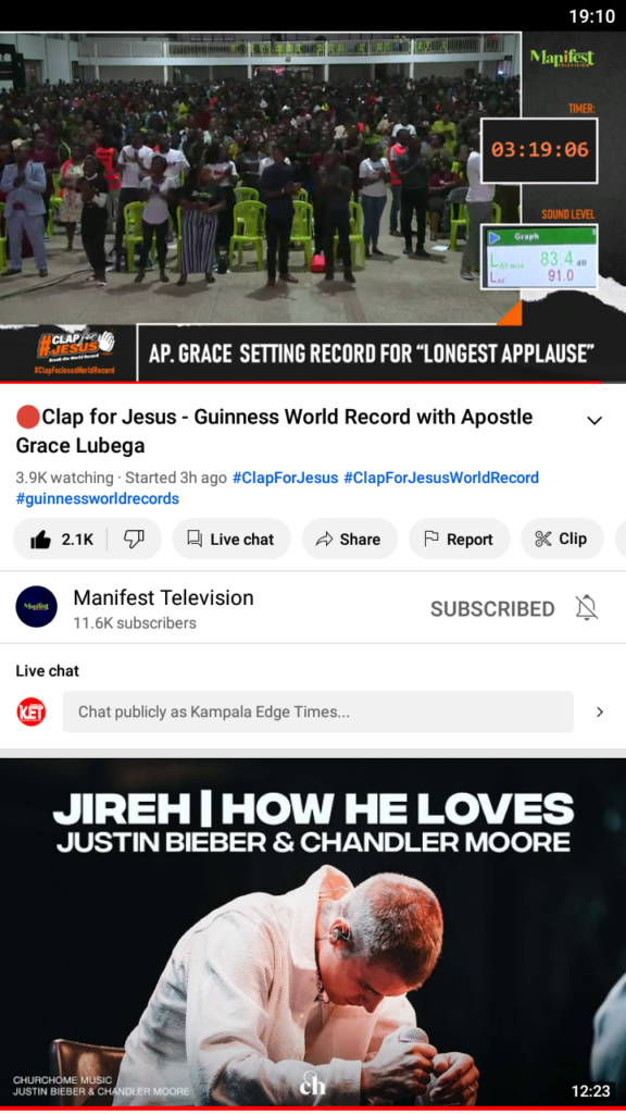 guinness world record for longest applause broken by phaneroo
