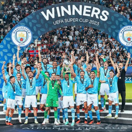 Manchester City Clinch Their First Ever UEFA Super Cup Trophy
