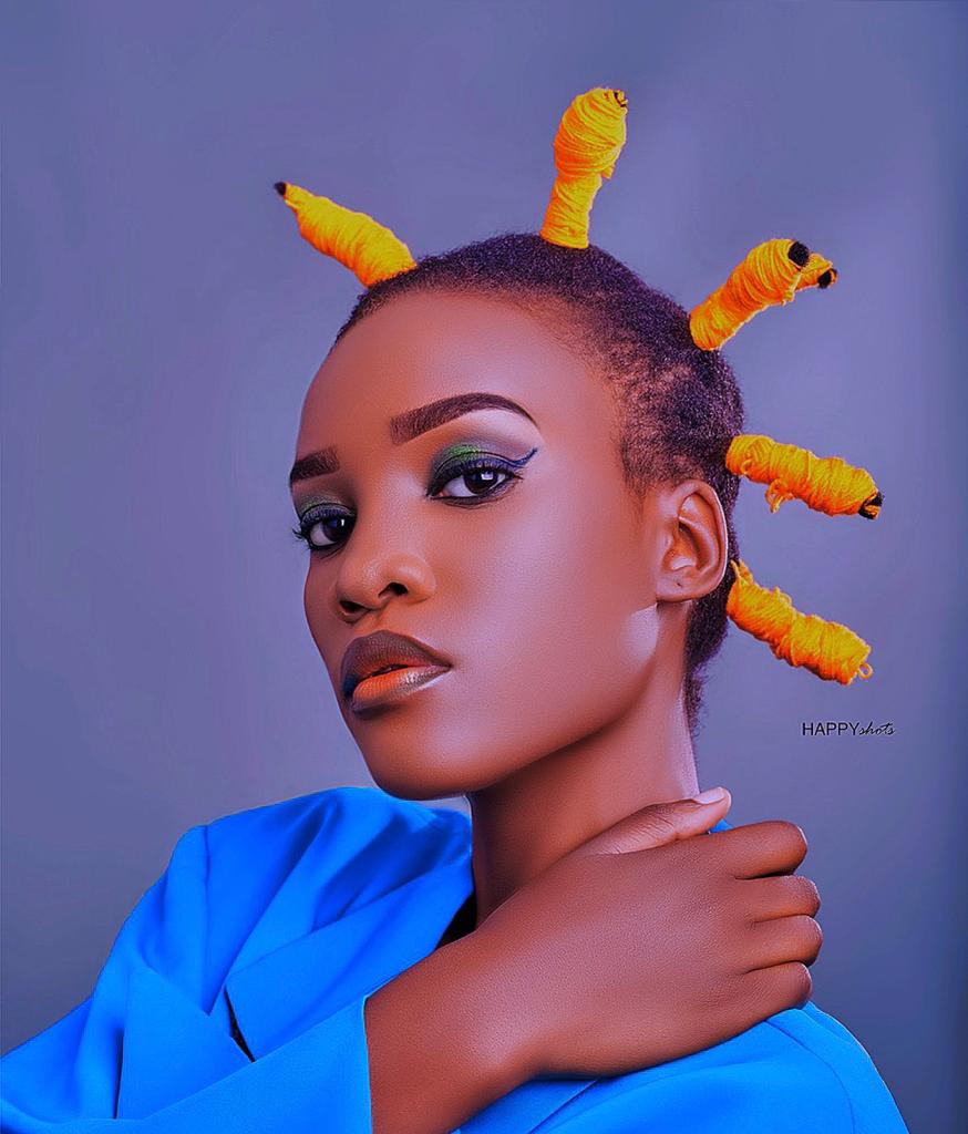 Sharon Kiyimba Promise, Winner of Top Model Uganda 2023. 8 beautiful black girl with african hair