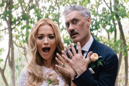 Rita Ora and Taika Waititi are celebrating their first wedding anniversary, and on this special occasion, they have shared never-before-seen photos