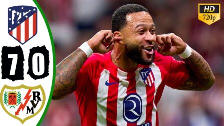 Ruthless Atletico Madrid Thrash Rayo Vallecano 7-0