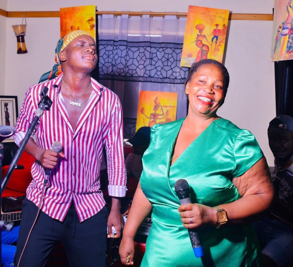 Wyclef Cabana singing for his mother