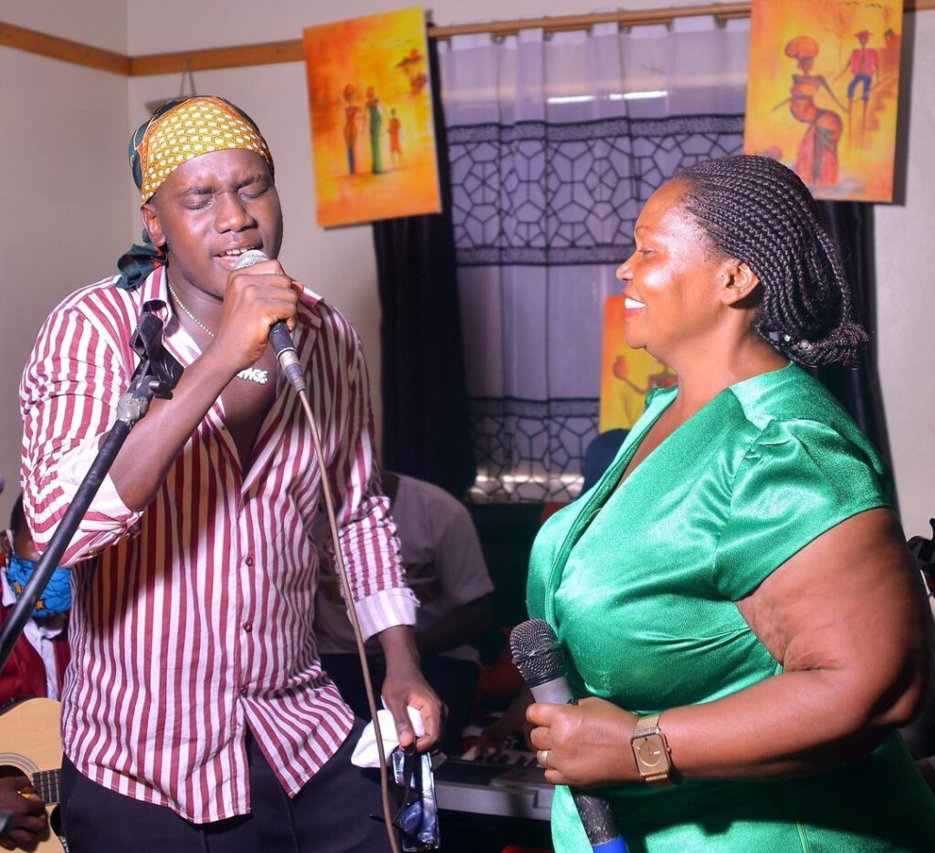 Wyclef Cabana and his mother