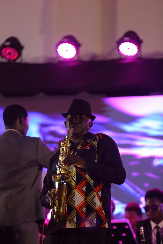 How Nederburg Jazz Concert 2023 Went Down 6 ceasor kajura playing a saxophone