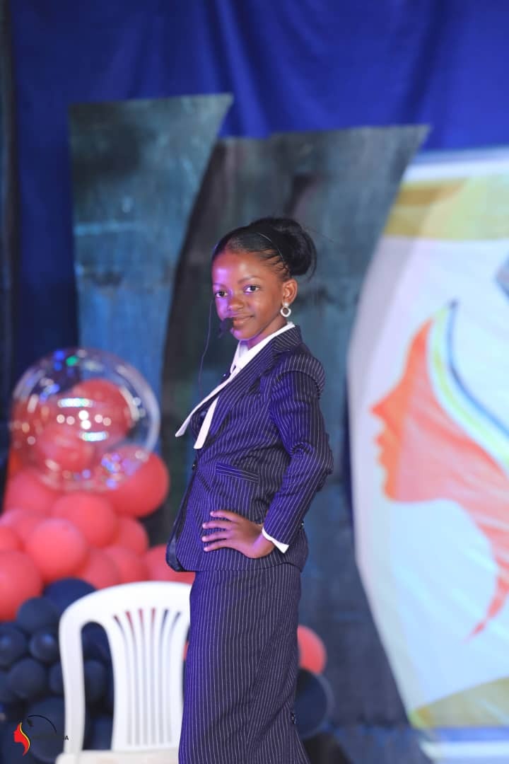 Mirembe Pearl Valentina dressed in office wear in black