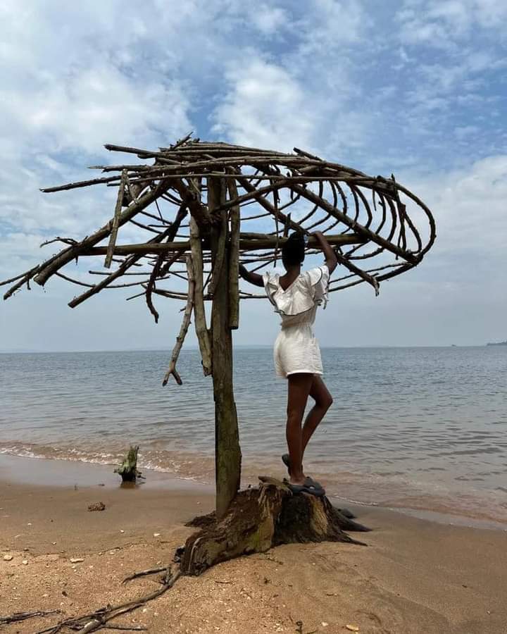 Leah Nabukeera at Kalangala island