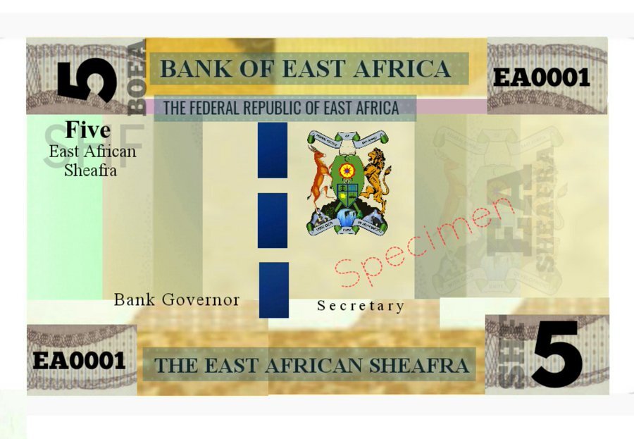 East Africa Currency, Sheafra (SHF 5) Currency Trending On X 1 Sheafra East African community currency