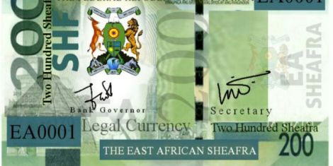 East Africa Currency, Sheafra (SHF 5) Currency Trending On X