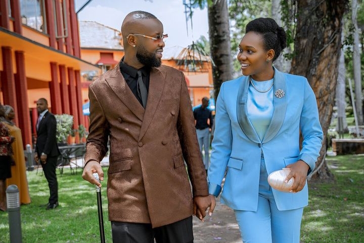 Eddy Kenzo walking with Nyamutoro Phiona