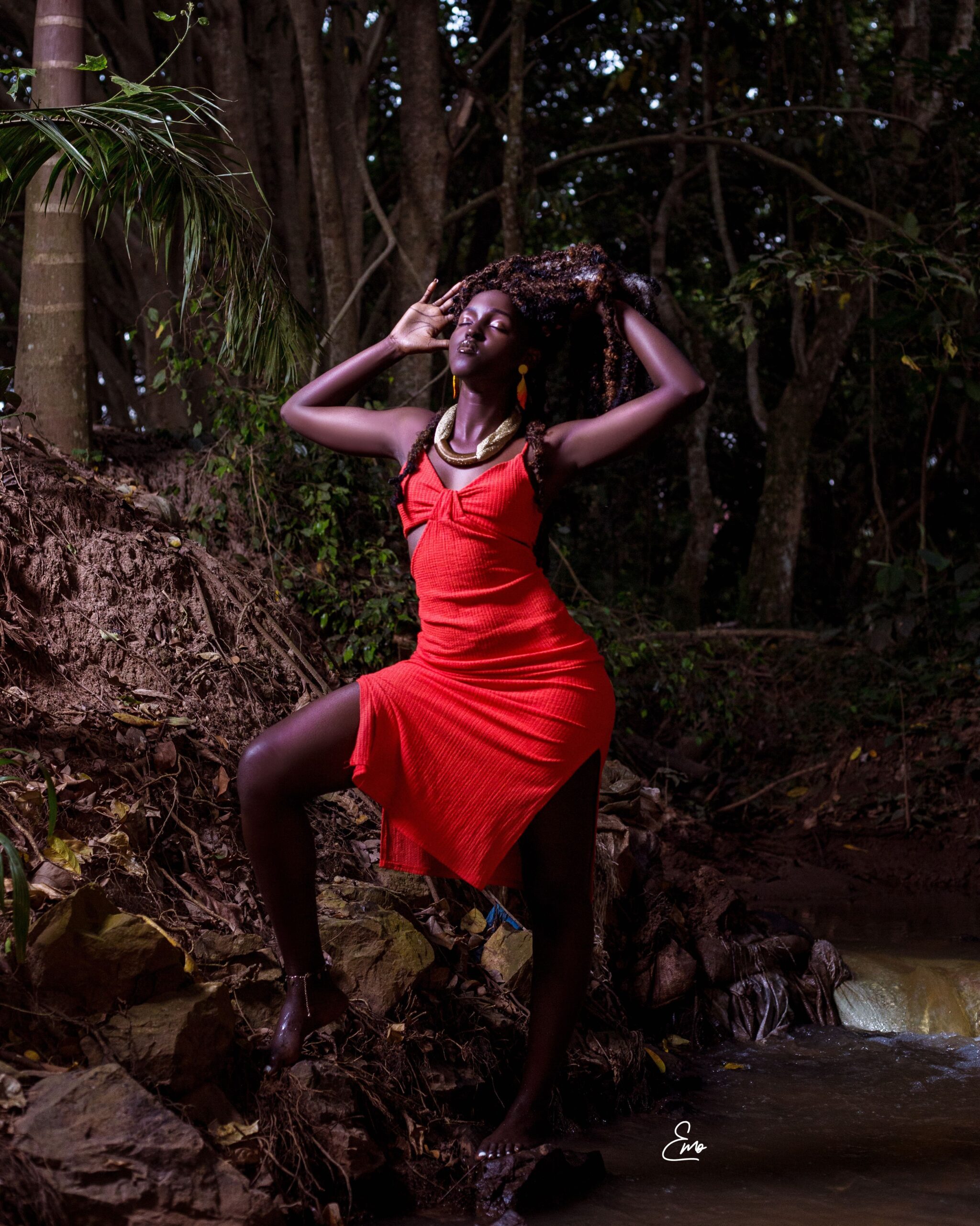 Herman Michelle The Model Talks About Success 14 herman michelle nekesa in red