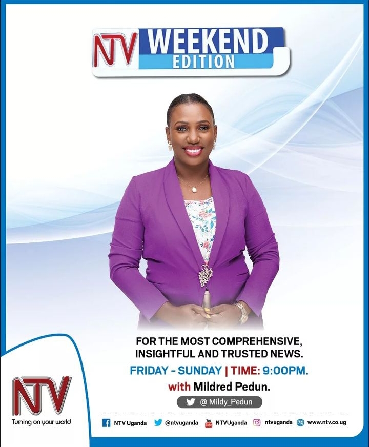 Mildred Pedun, Enthusiastic News Anchor Of NTV Uganda 8 Weekend edition by Mildred pedun