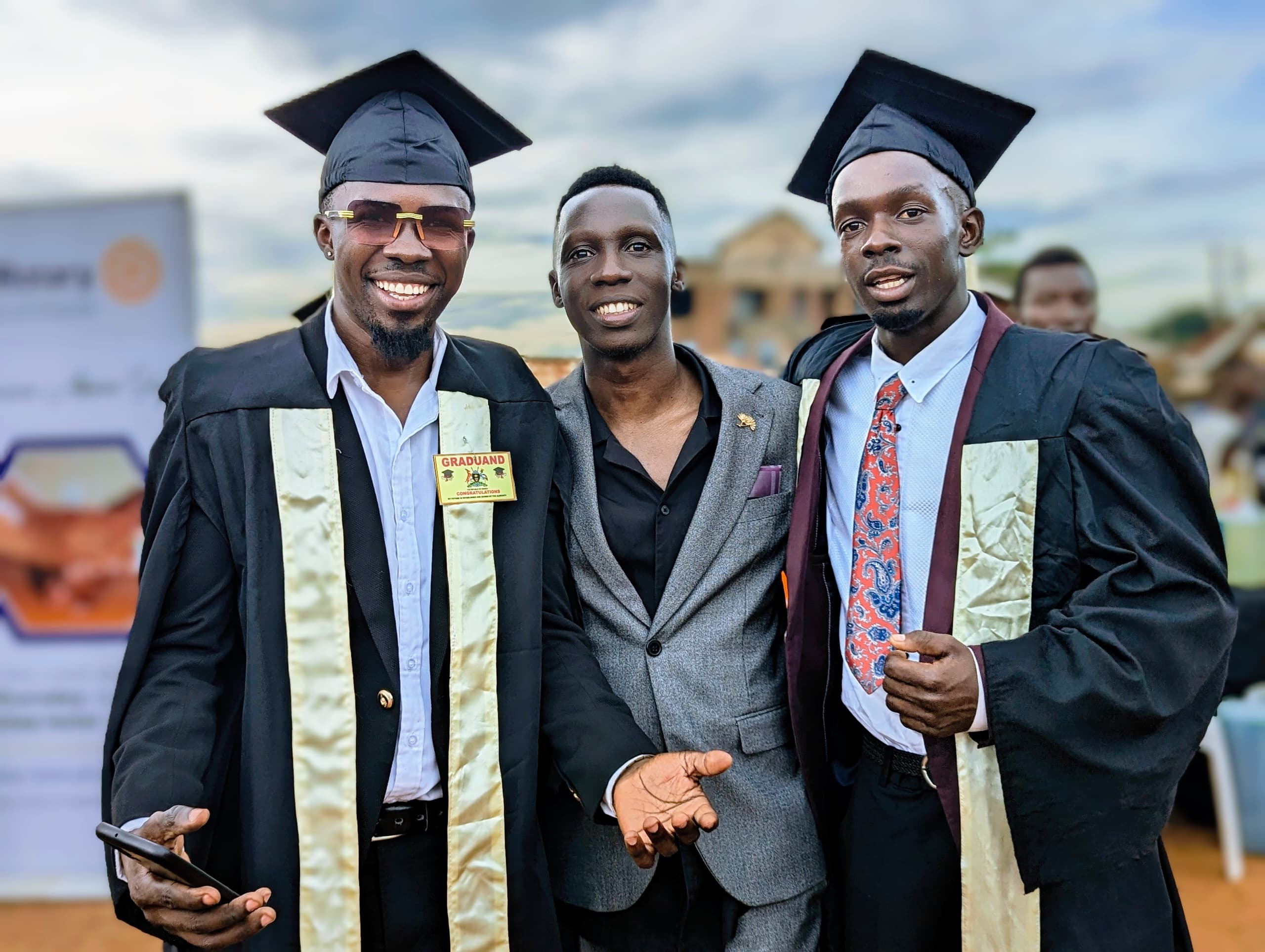 The Story Of MC Galaxy Mfalme | A True Hustler 2 MC Galaxy Mfalme and Douglas Lwanga during graduation
