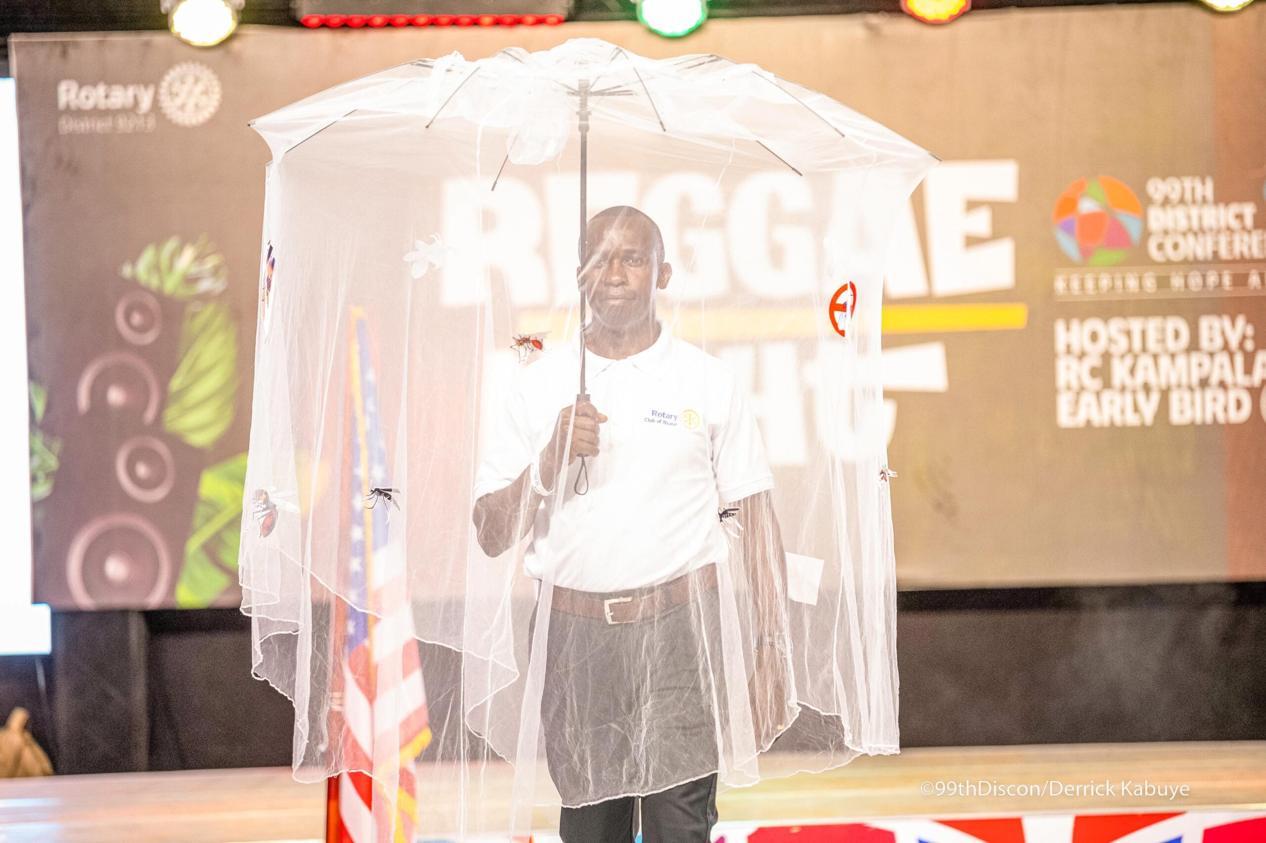 Rotary Club Reggea Night Theme: Disease prevention and treatment Disease : Malaria designed by Sakye Becca Couture