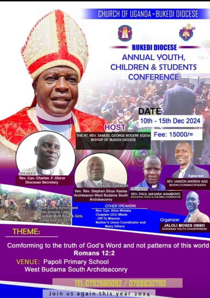 Bukedi Diocese Annual Youth Conference 2024 – As it Happened 1 Bukedi Diocese Annual Youth Conference 2024 – As it Happened