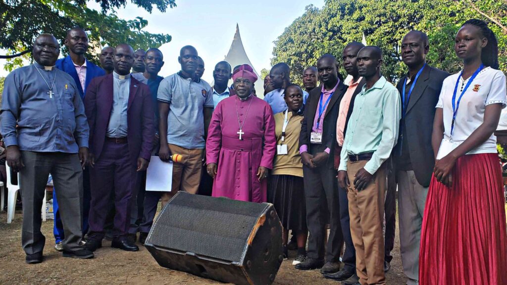 Bukedi Diocese Annual Youth Conference 2024 – As it Happened 3 The Bishop of Bukedi Diocese ( centre ) taking a group photo with the Diocesan Youth Leaders