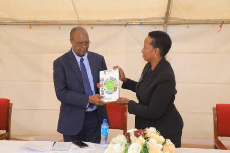 Allen Kagina Hands Over UNRA Assets, Tools of Service