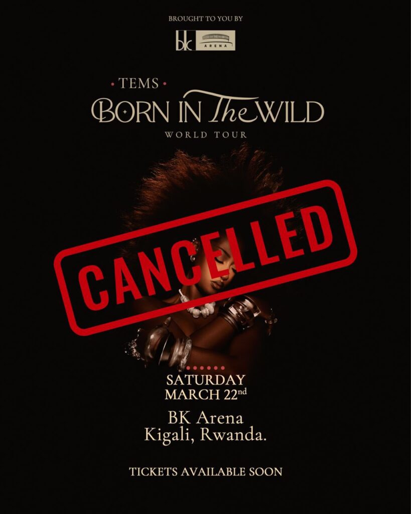 Tems show cancelled