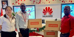 Huawei Uganda donates 23 Laptops to Kakebe Technologies