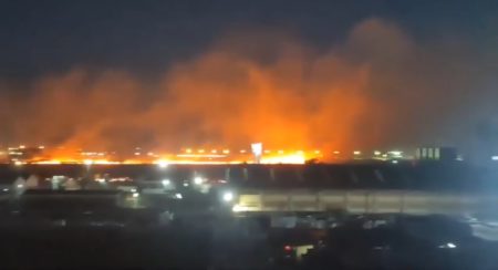 Breaking News: Fire Breaks Out on Jomo Kenyatta International Airport Land Along Eastern Bypass