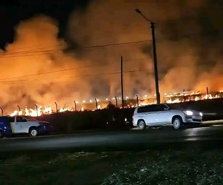 Jomo Kenyatta International Airport land on fire