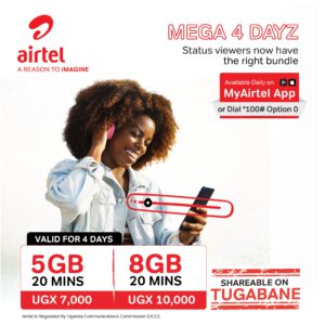 Airtel Uganda #Mega4Dayzz Campaign Rises Midweek Mega4Dayzz