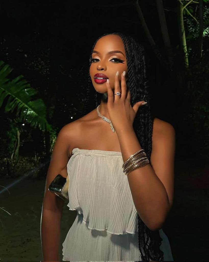 Baby Gloria and her fiance Jonas 'Rayme' Mbaleka