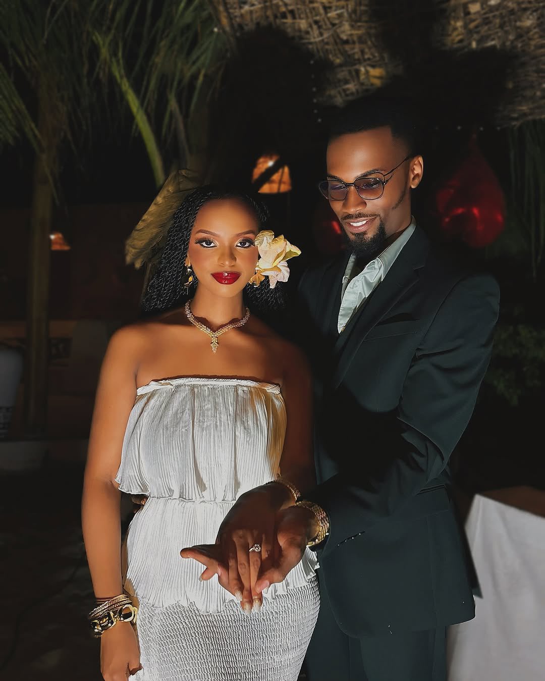 Baby Gloria and her fiance Jonas 'Rayme' Mbaleka