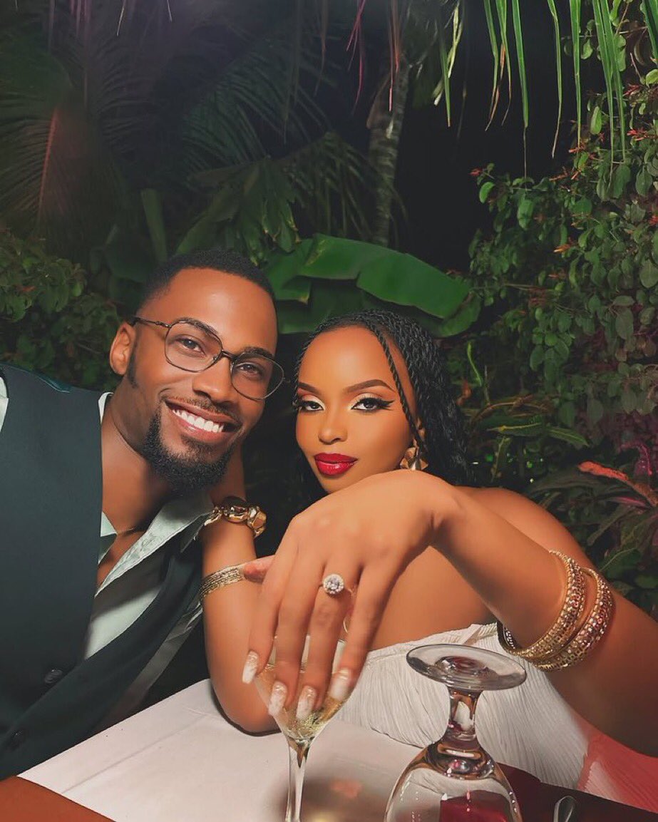 Baby Gloria and her fiance Jonas 'Rayme' Mbaleka