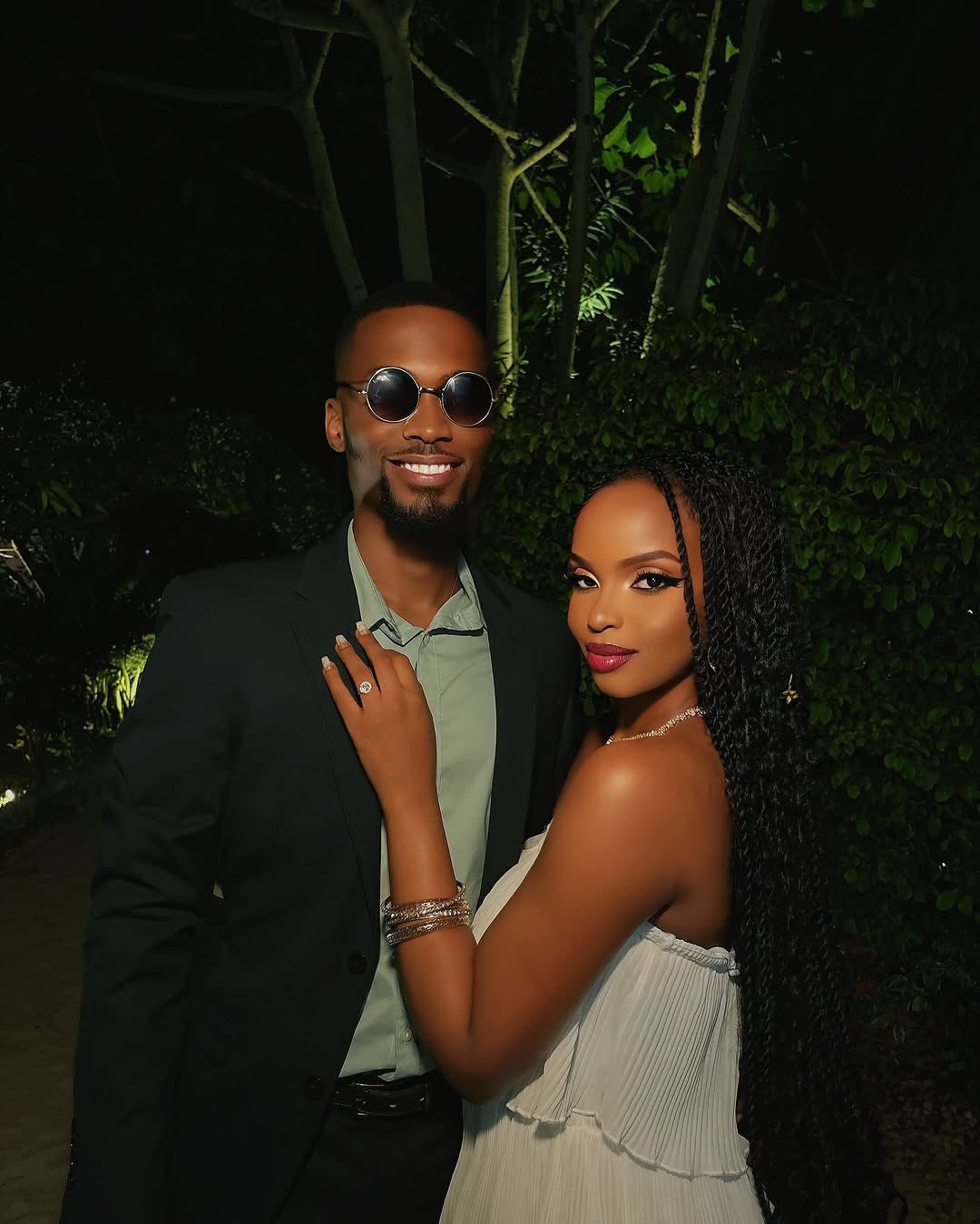 Baby Gloria and her fiance Jonas 'Rayme' Mbaleka