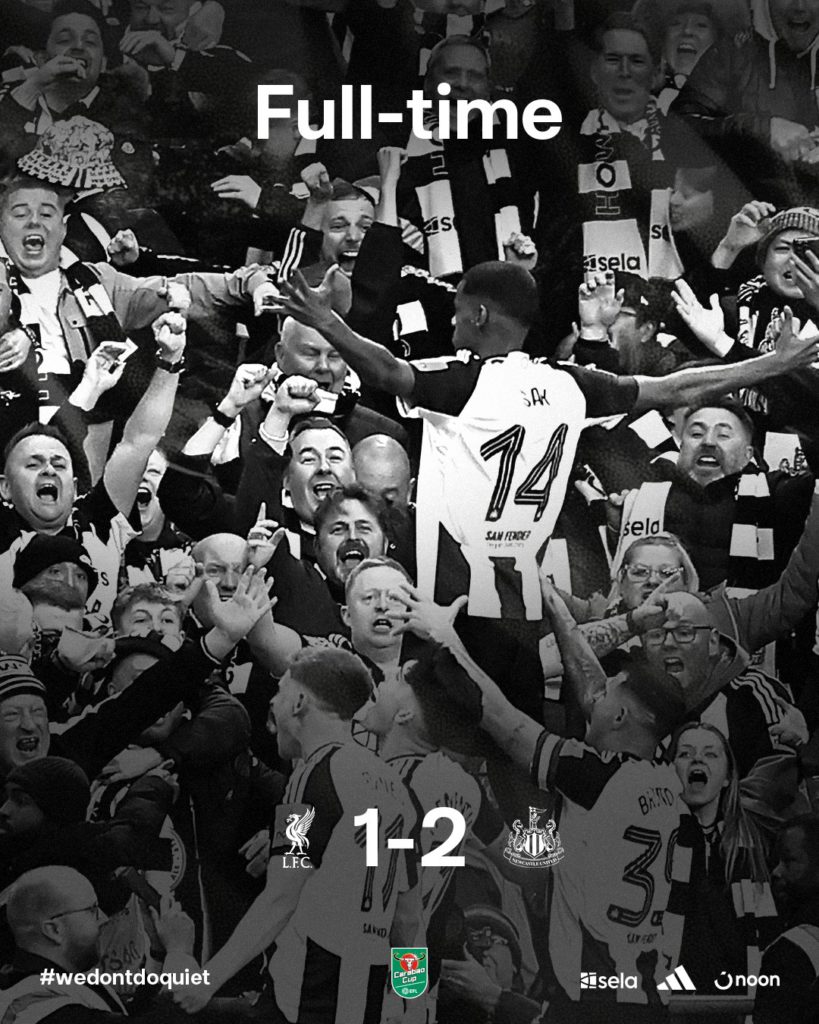 Newcastle United wining a domestic cup in 70 years