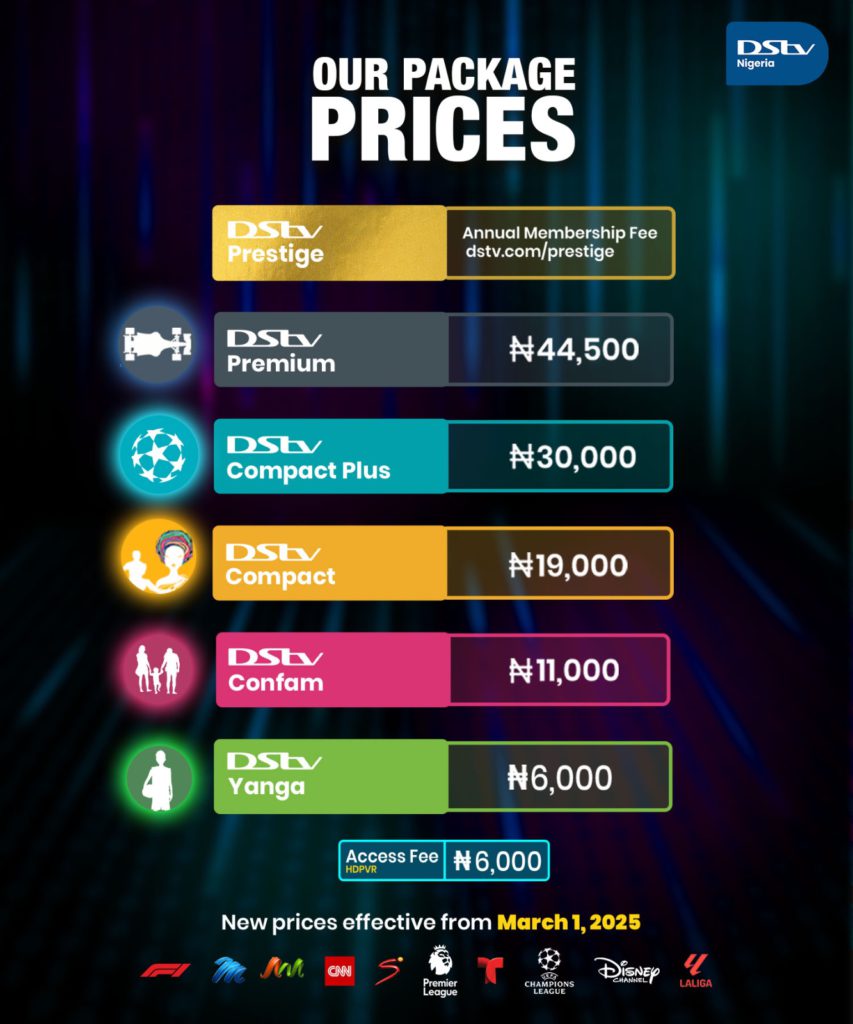 Dstv multichoice subscription in Nigeria