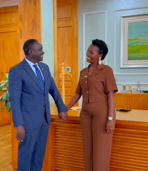 Haffy Powers with Next Media CEO Kin Karrisa