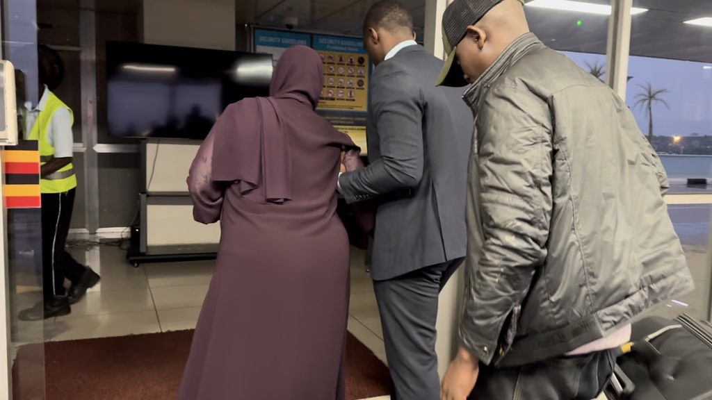 Kampala Woman MP, Shamim Malende arriving at Agha Kan hospital in Nairobi,Kenya