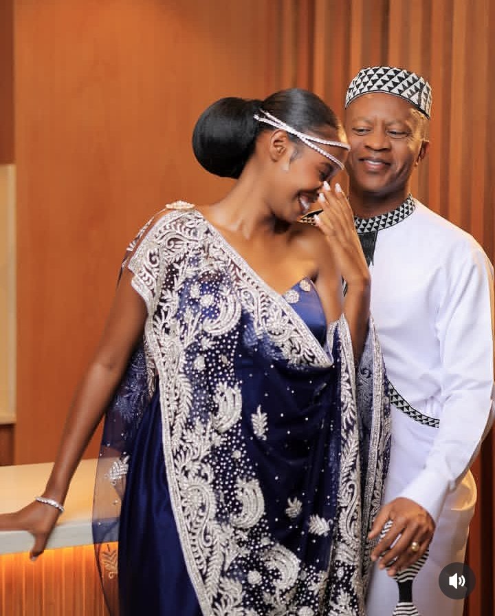 Patience Mutoni Malaika Introduces Frank Gashumba Colorfully