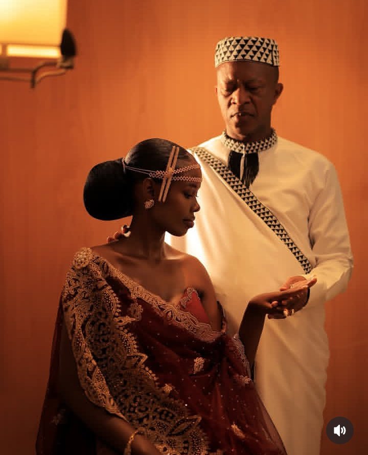 Patience Mutoni Malaika Introduces Frank Gashumba Colorfully