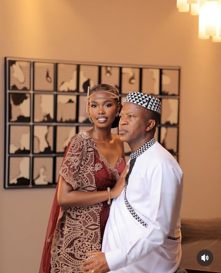 Patience Mutoni Malaika Introduces Frank Gashumba Colorfully