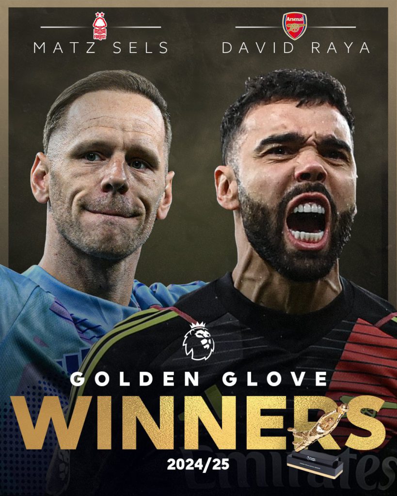 EPL 2024/25 Golden Glove 